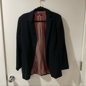 Philippe Adec Paris Black Wool Coat Size 8 (Size 40)